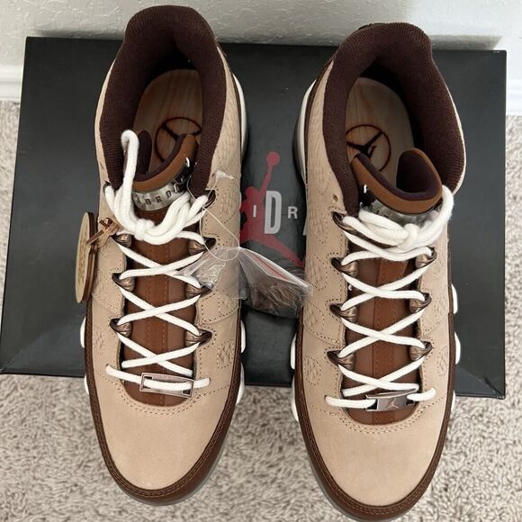 Nike Air Jordan 9 G Golf Masters 2024 Woodgrain Shoes FN6929-200 Mens 10.5 New main image 4